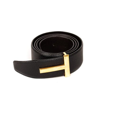 Tom Ford Logo Leather Belt