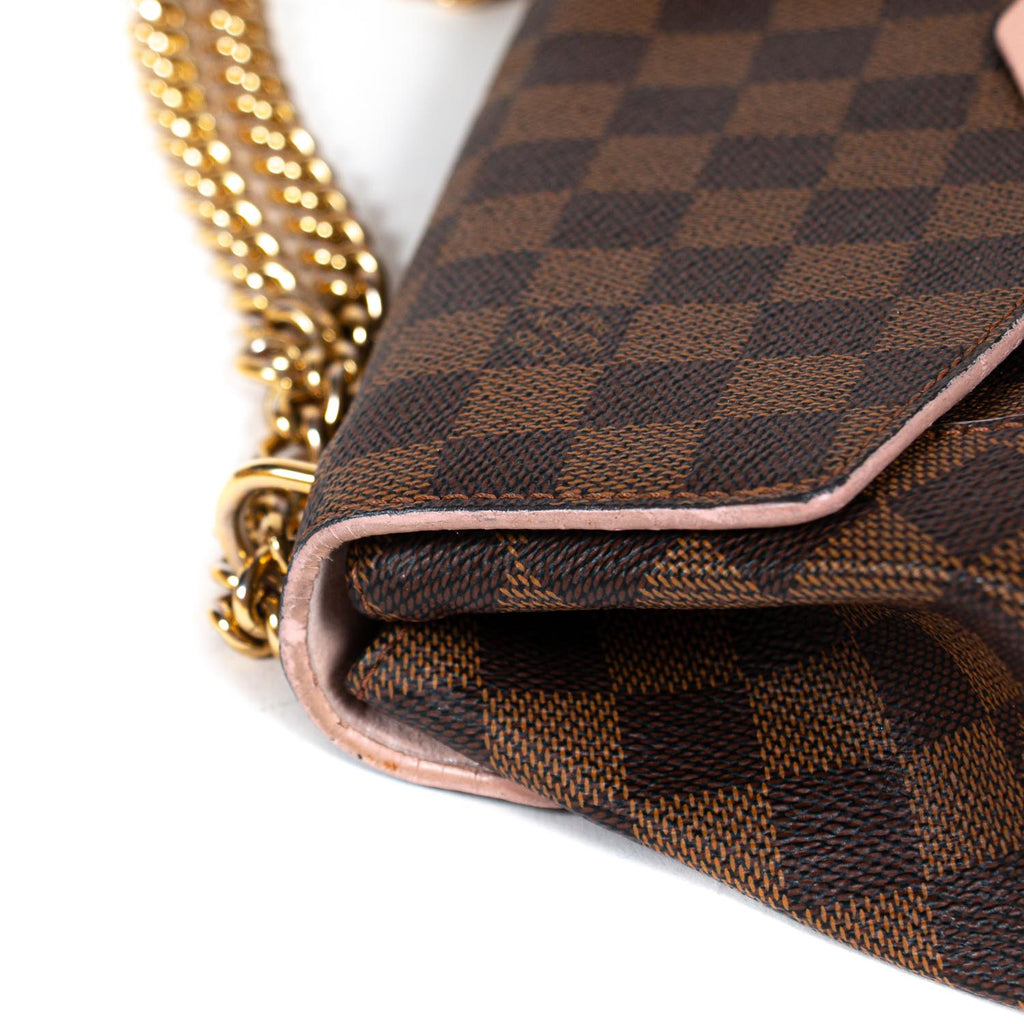 Louis Vuitton Damier Ebene Caissa Clutch Cherry –