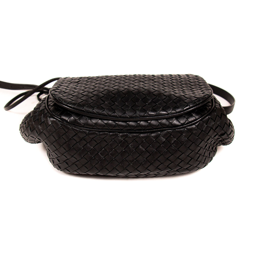 Bottega black Intrecciato shoulder bag - AGL2172