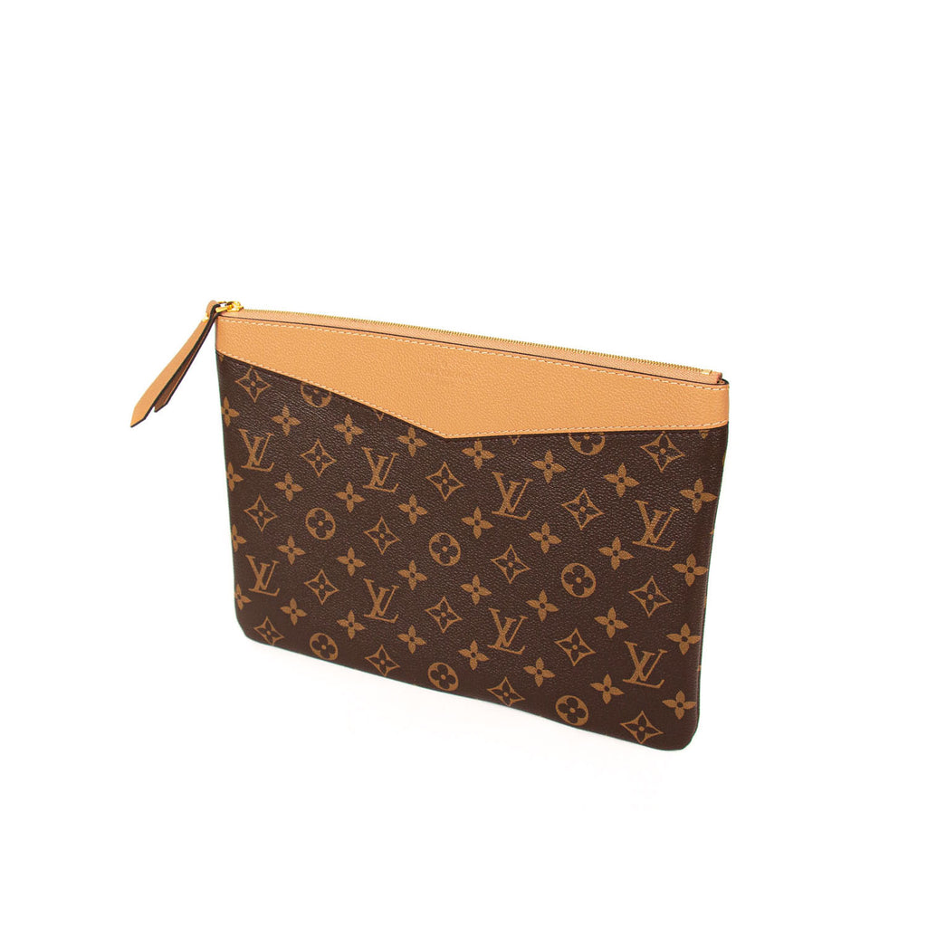 Louis Vuitton Daily Pouch Monogram Canvas Sesame in Coated Canvas with  Gold-tone - US