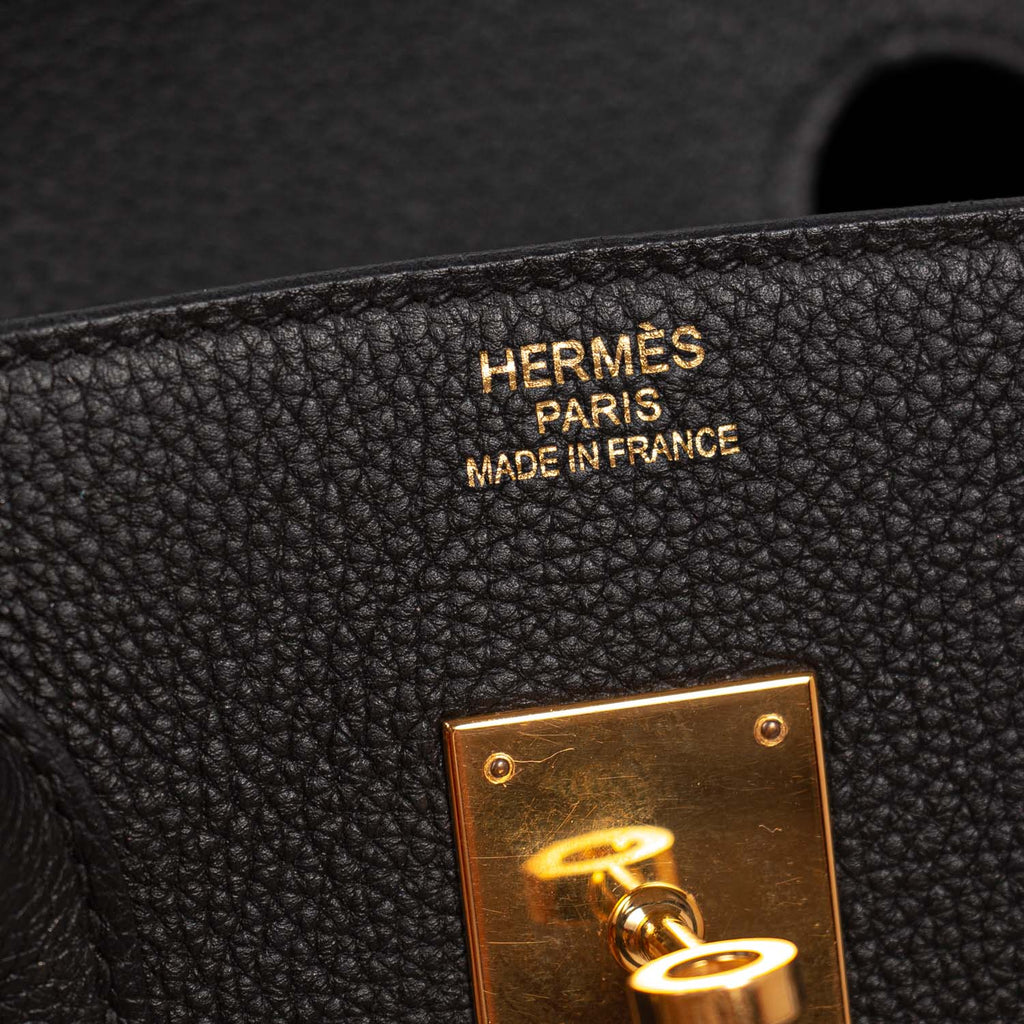 Hermes Birkin 35 Black Veau Togo Leather Gold Plated 2021 Z – REDELUXE