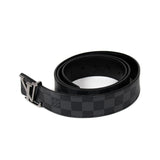 LOUIS VUITTON Spring 2018 black and charcoal Damier Graphite Belt 85/3 –  Afashionistastore