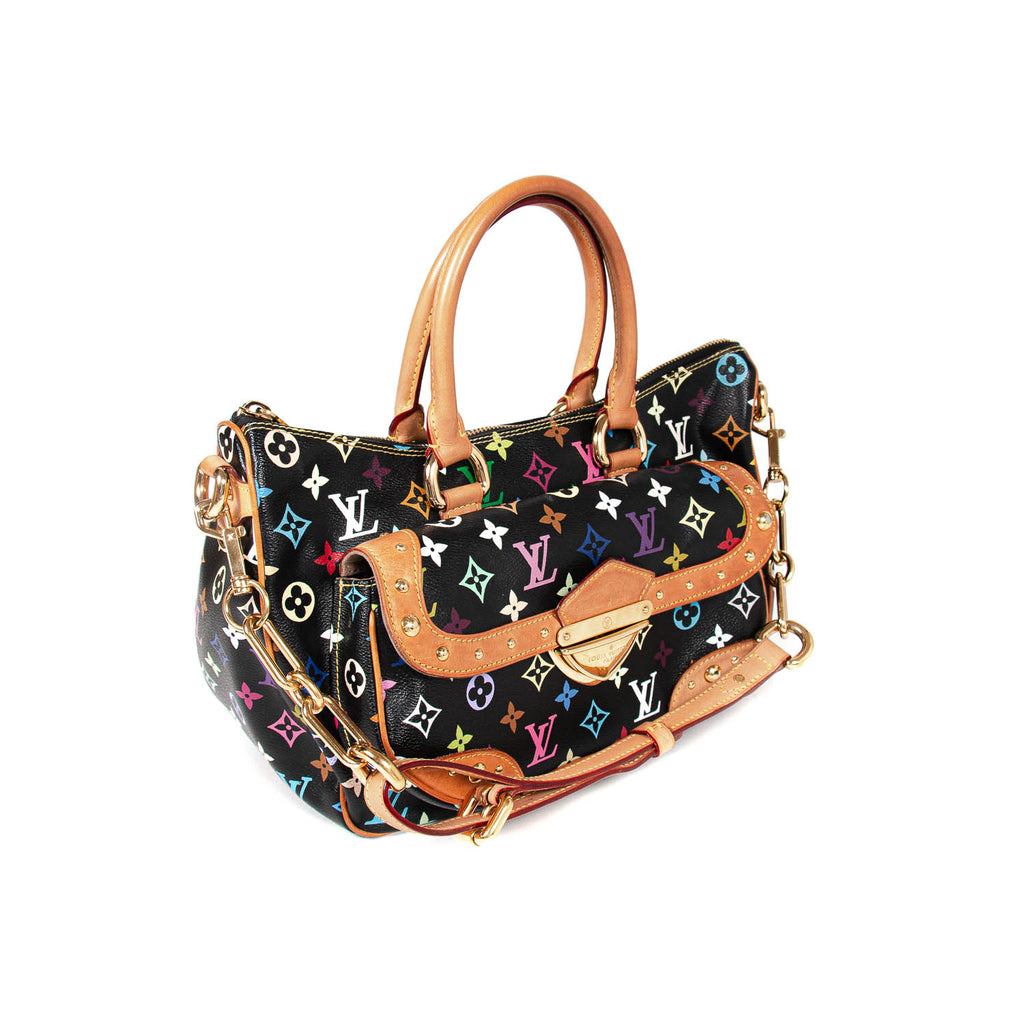 Takashi Murakami x Louis Vuitton Black Monogram Multicolore Rita  QJBCSPWKKB000