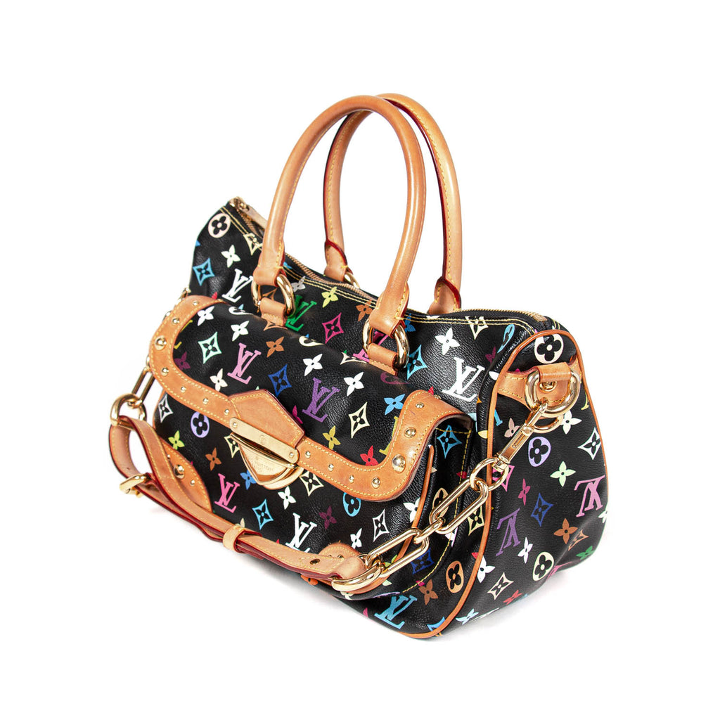 Takashi Murakami x Louis Vuitton Black Monogram Multicolore Rita  QJBCSPWKKB000