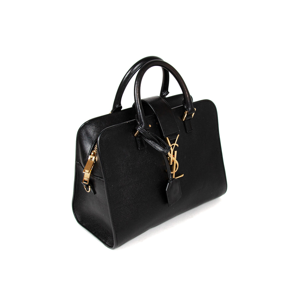 Saint Laurent Monogram Baby Cabas Black 568853 – Queen Bee of Beverly Hills