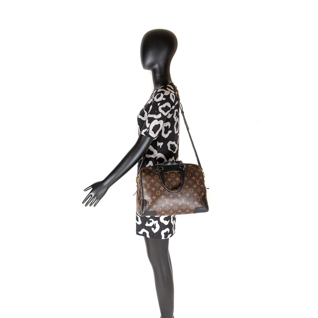 Louis Vuitton Monogram Noir Retiro NM 2way Bowler Bag Leather ref.403989 -  Joli Closet