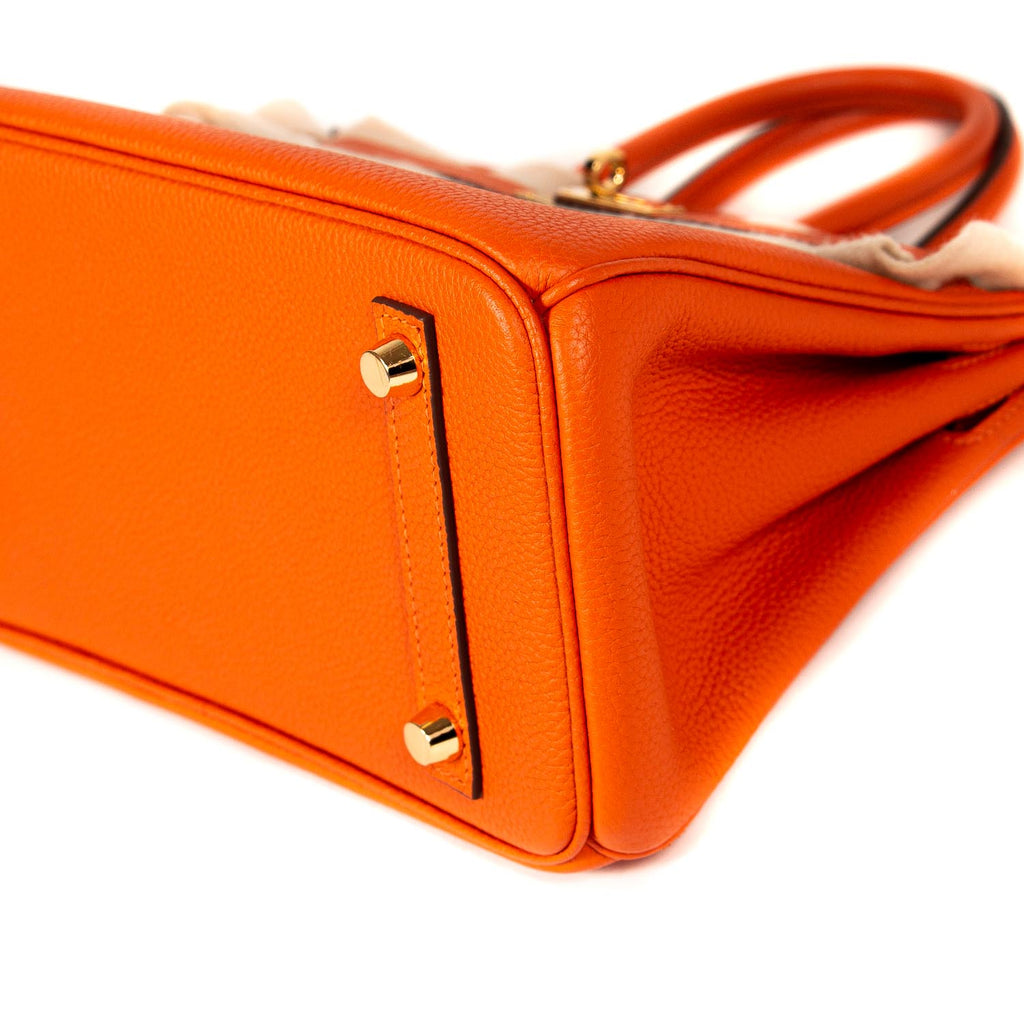 Hermès Orange Togo Birkin 25 – Savonches