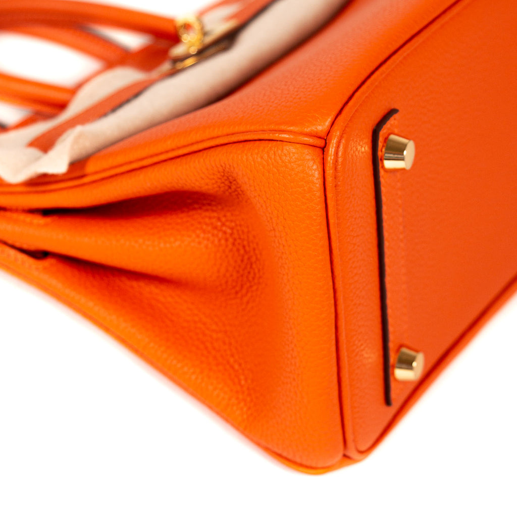 Hermes Birkin 25 Feu Orange Togo Gold Hardware at 1stDibs  orange birkin 25,  hermes kelly 25 orange, birkin 25 orange