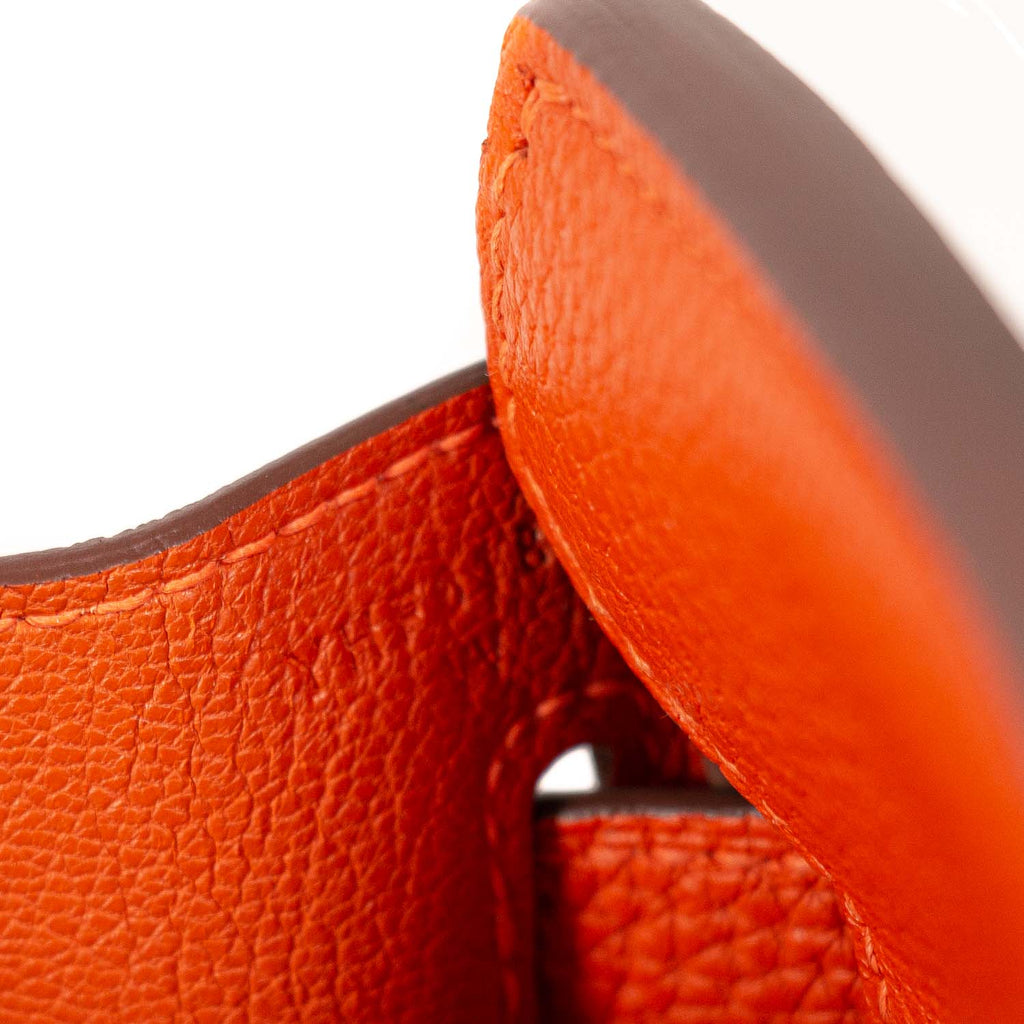 New 2023 Birkin 25 Orange Togo leather with palladium hardware! I'm 💀
