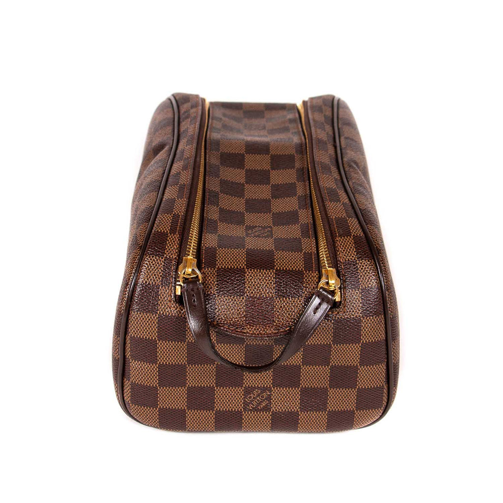 Louis Vuitton Damier Ebene Trousse Toilette Cosmetic Bag Toiletry Pouc –  Bagriculture