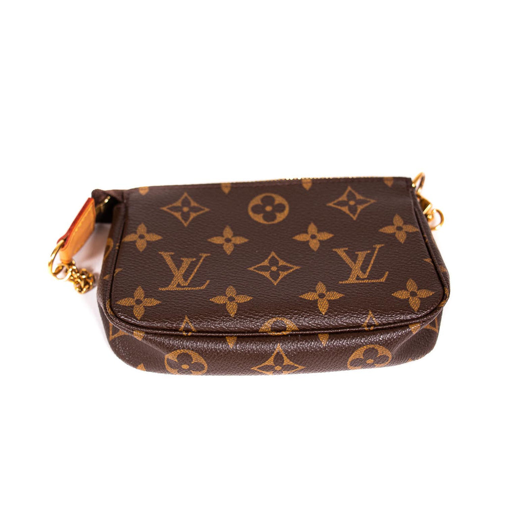 Louis Vuitton Pochette Accessoires Monogram Mini Brown in Coated Canvas  with Gold-tone - US