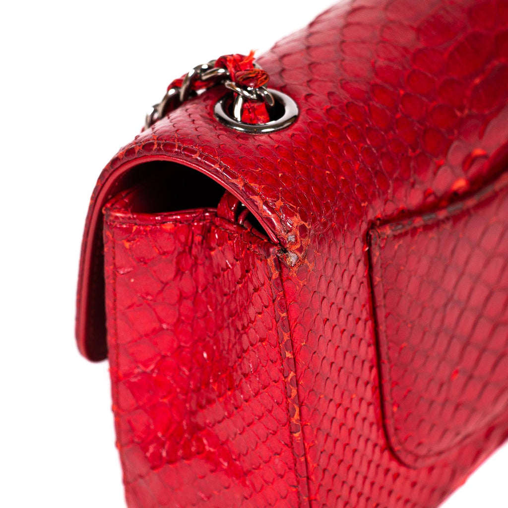 Chanel New Mini Classic Python Flap Bag