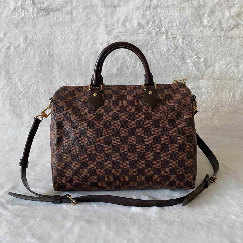 Louis Vuitton Damier Ebene Speedy 30 Bandoulière