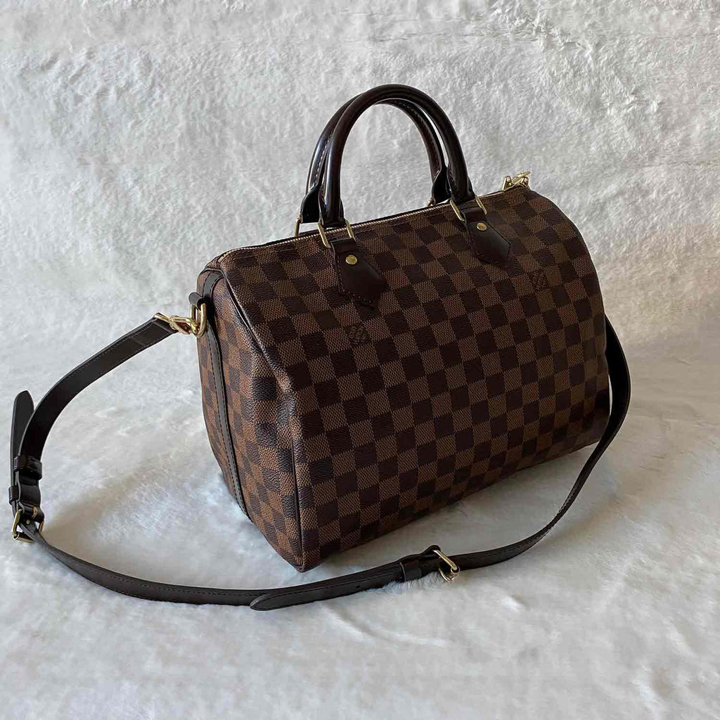 Louis Vuitton Damier Ebene Speedy 30 Bandoulière