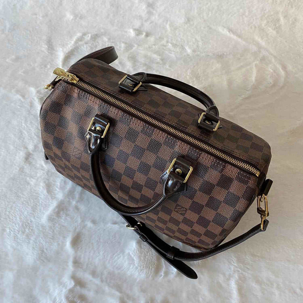 Louis Vuitton Damier Ebene Speedy 30 Bandoulière