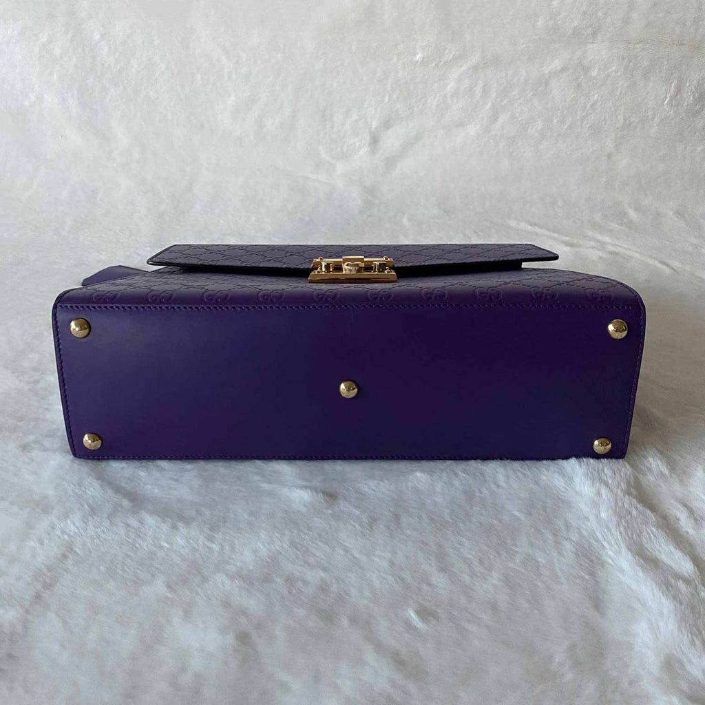 Gucci GG Signature Medium Padlock Top Handle Bag