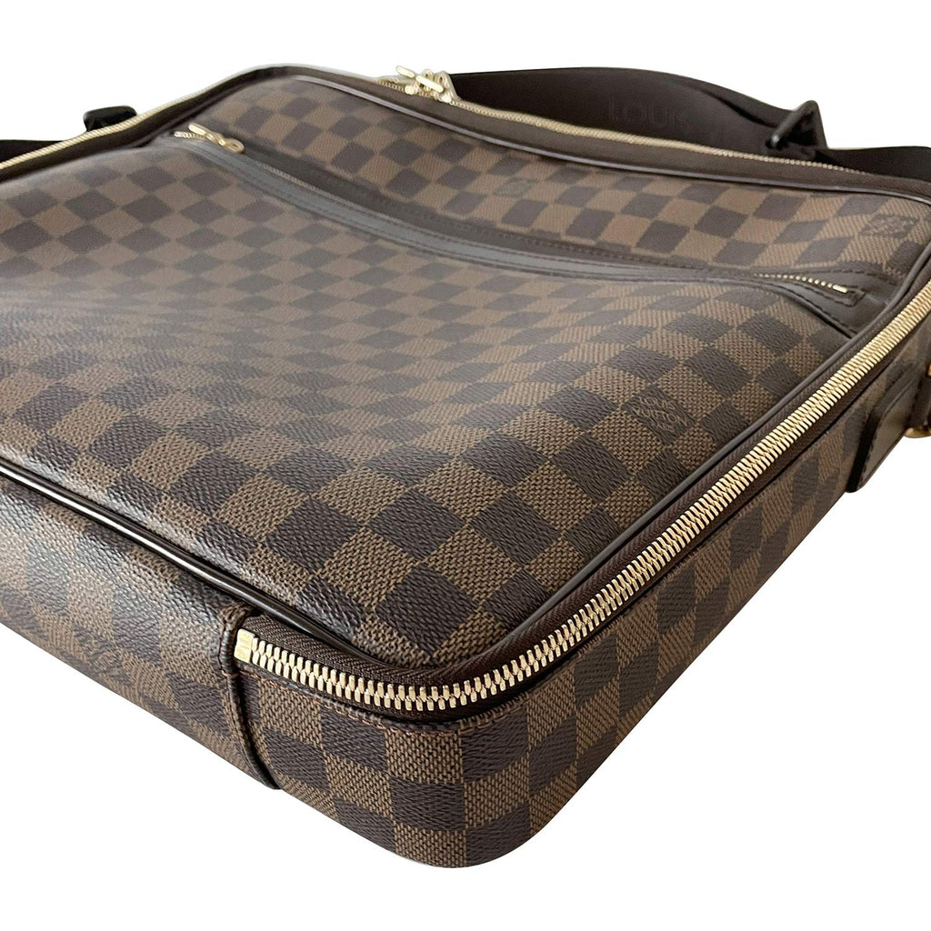 2008 Louis Vuitton Brown Damier Ebene Coated Canvas Sabana Computer Case at  1stDibs