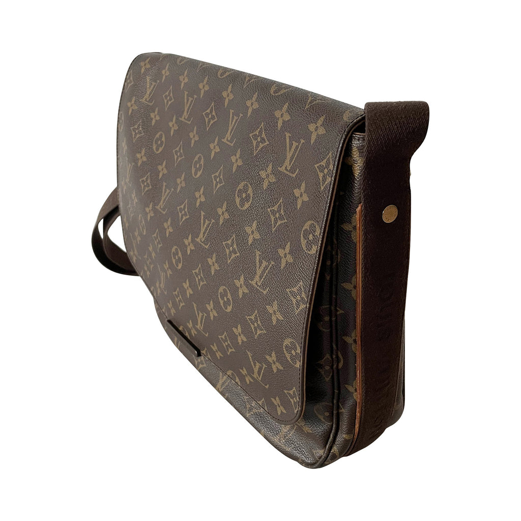 Louis Vuitton Patent Leather Embossed Logo XL Messenger Bag - RubyLUX