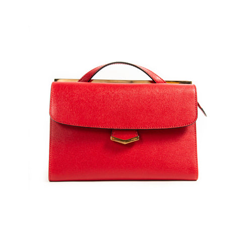 Fendi 2Jours Petite Embellished Leather Tote