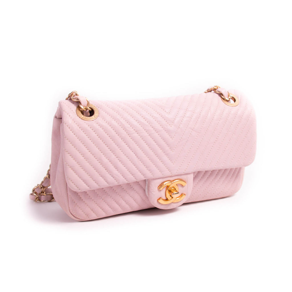 Chanel Small Classic Chevron Flap Bag Bags Chanel - Shop authentic new pre-owned designer brands online at Re-Vogue