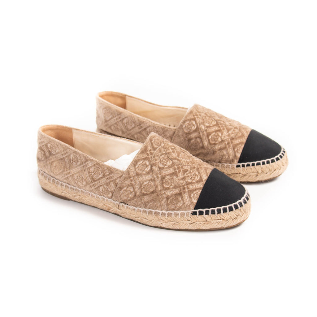 Chanel Velvet CC Espadrilles Shoes Chanel - Shop authentic new pre-owned designer brands online at Re-Vogue