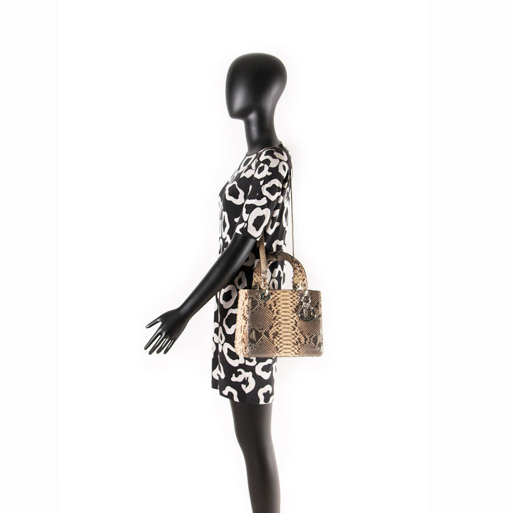 Christian Dior Python Medium Lady Dior Bags Dior - Shop authentic new pre-owned designer brands online at Re-Vogue
