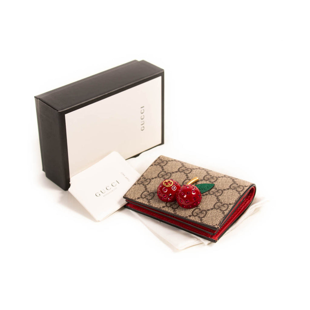 Gucci Cherry Card Case Accessories Gucci - Shop authentic new pre-owned designer brands online at Re-Vogue