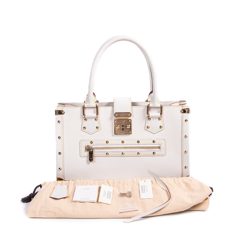 Louis Vuitton White Suhali Le Fabuleux Bag Leather ref.273554