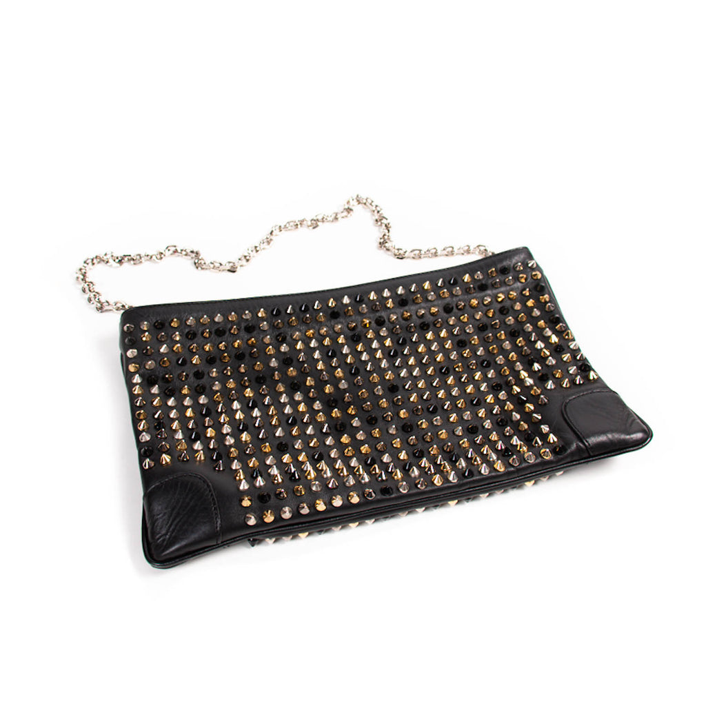 Christian Louboutin Loubiposh Studded Clutch Bags Christian Louboutin - Shop authentic new pre-owned designer brands online at Re-Vogue