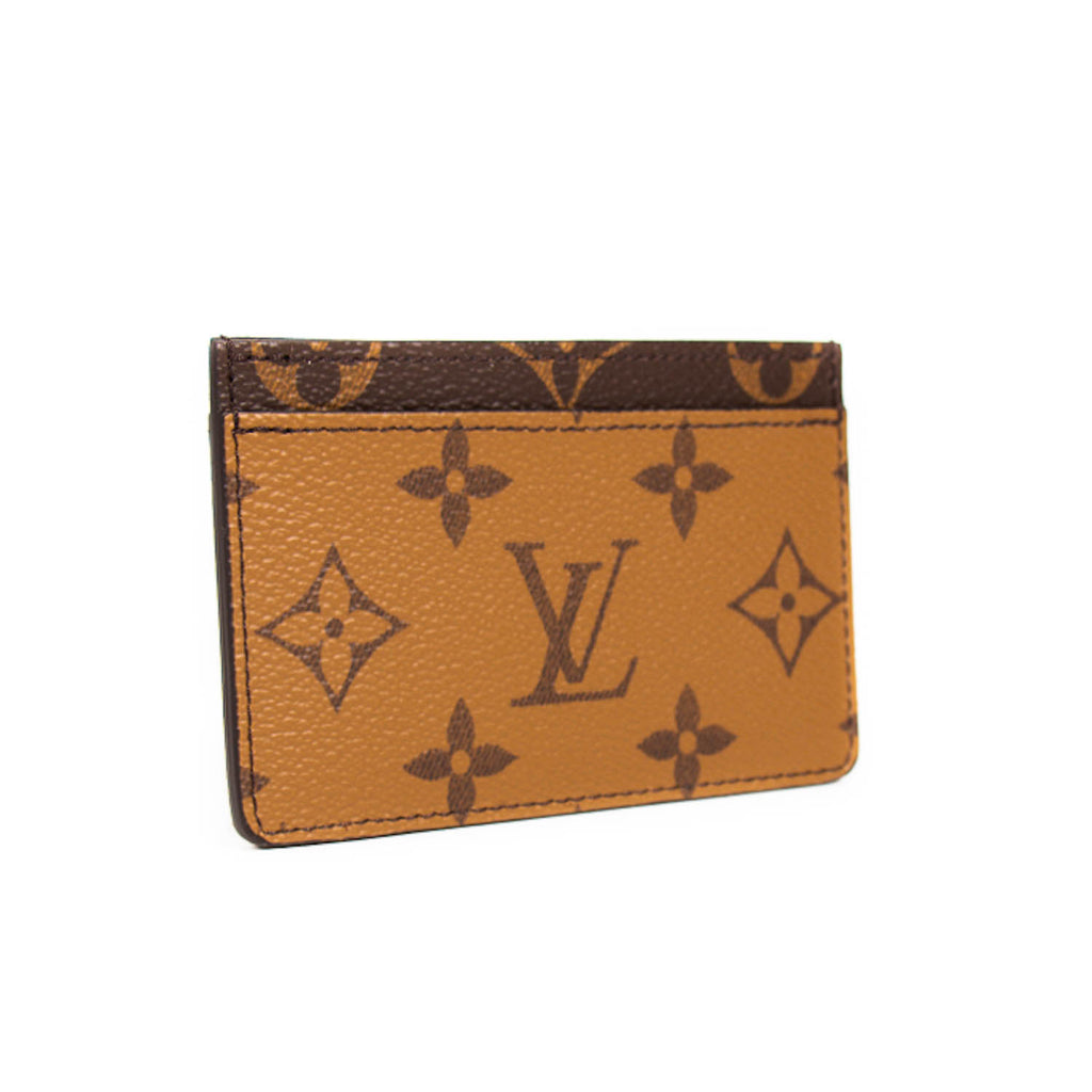 LOUIS VUITTON LV Card Holder in Monogram Reverse - 💯 AUTHENTIC