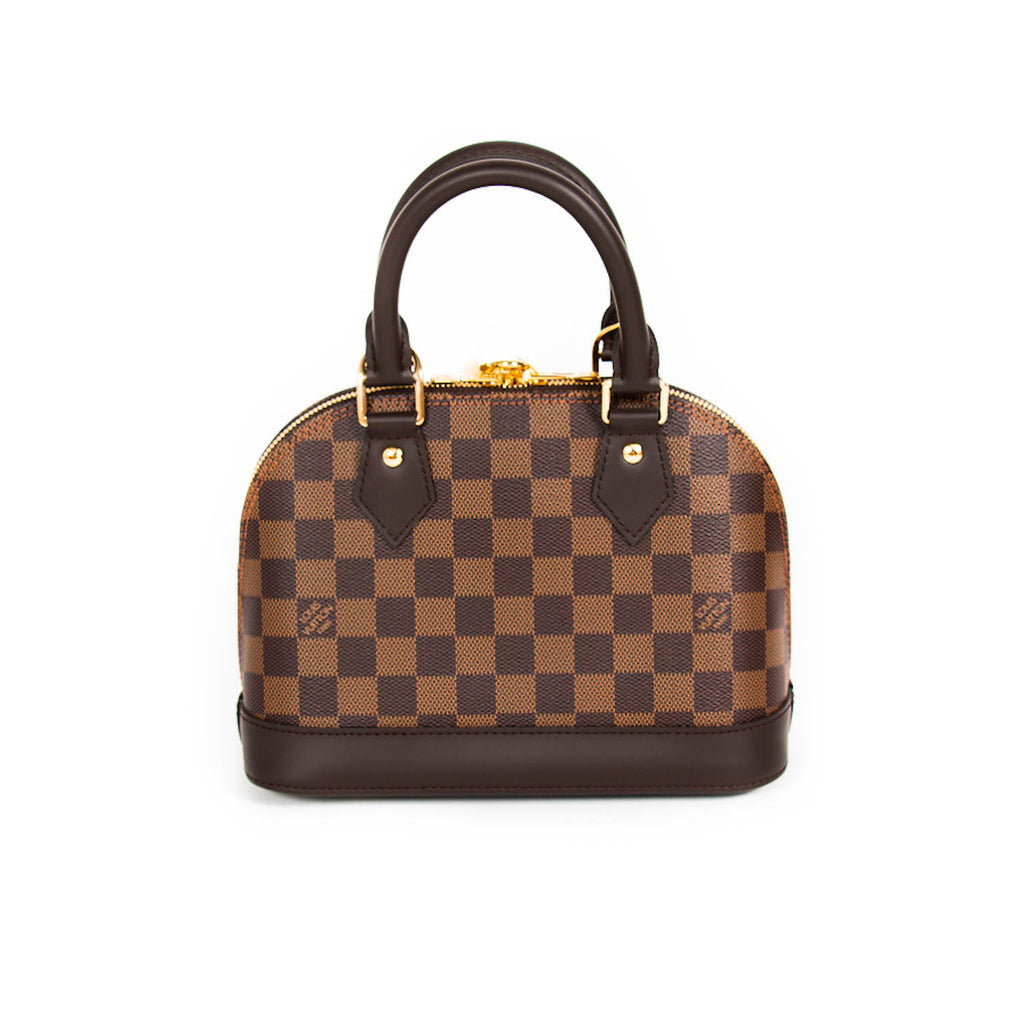 Louis Vuitton Alma Damier Ebene BB Cerise Lining - US