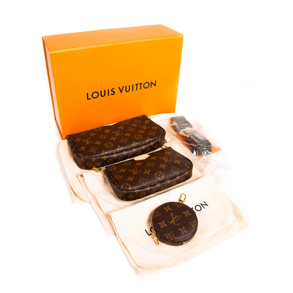 Louis Vuitton Monogram Multi Pochette Accessoires Brown Leather ref.912453  - Joli Closet