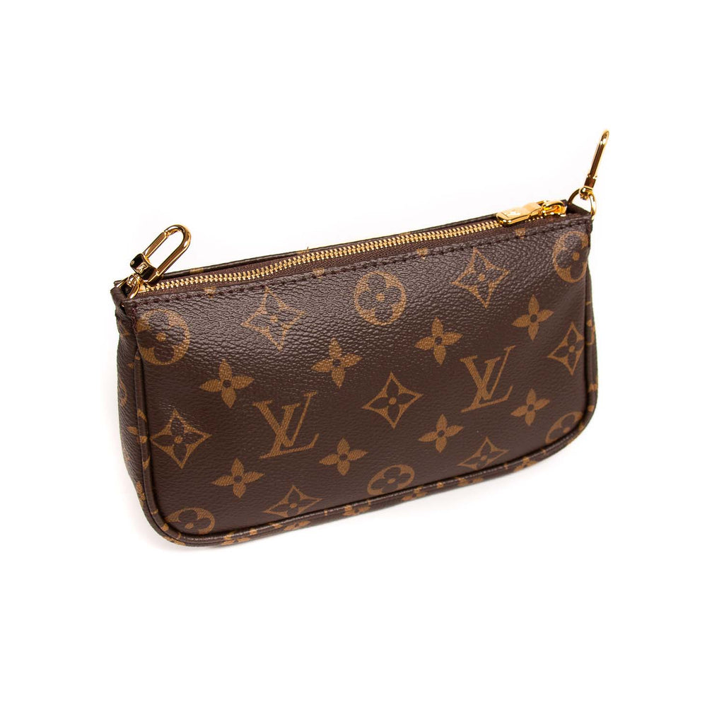 Louis Vuitton Kaki Nylon Multi Pochette Accessories Strap and Round Coin  Purse - Yoogi's Closet