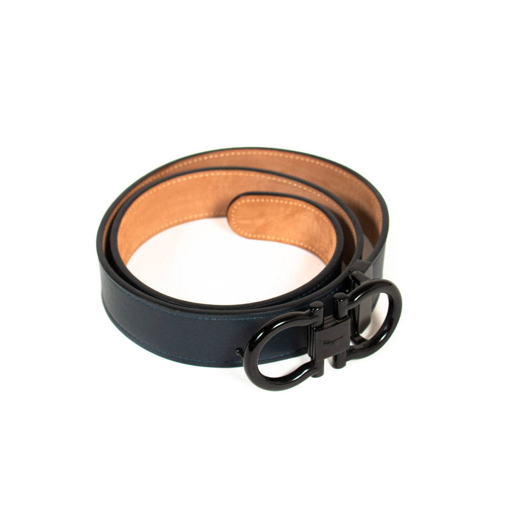 Shop authentic Salvatore Ferragamo Gancini Leather Belt at revogue for just  USD 255.00