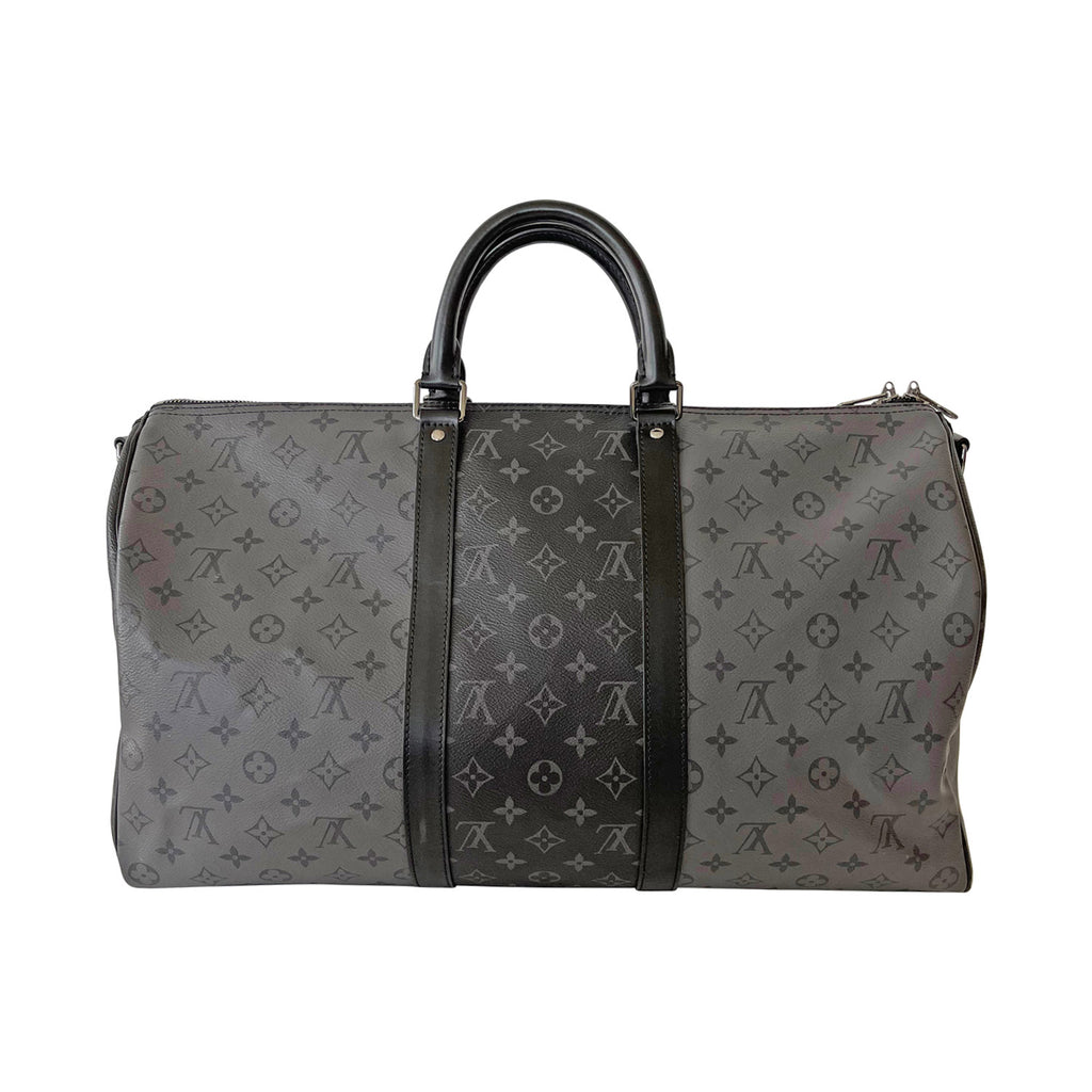 Louis Vuitton Keepall Bandouliere Bag Graffiti Monogram Eclipse Canvas 25  Black 219718125