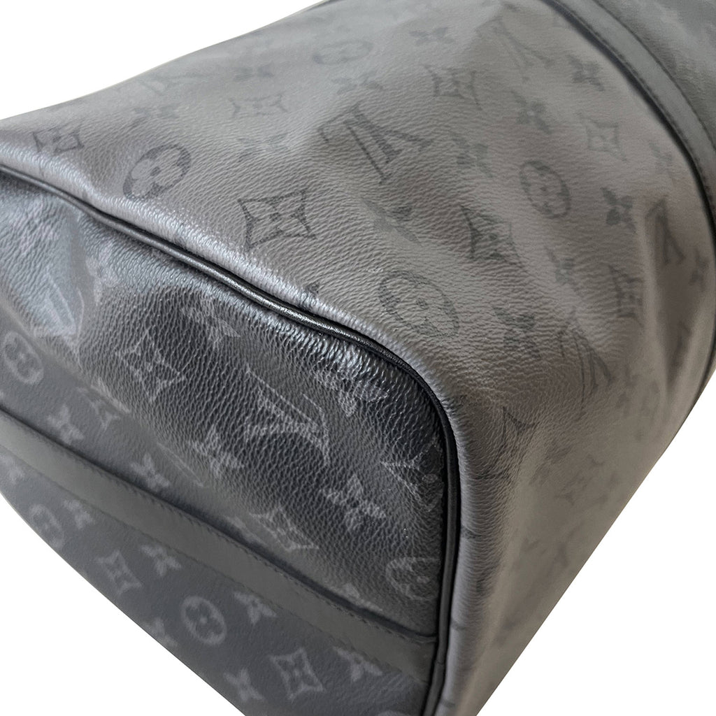 Louis Vuitton Keepall Bandouliere Monogram Eclipse Reverse 50 Gray