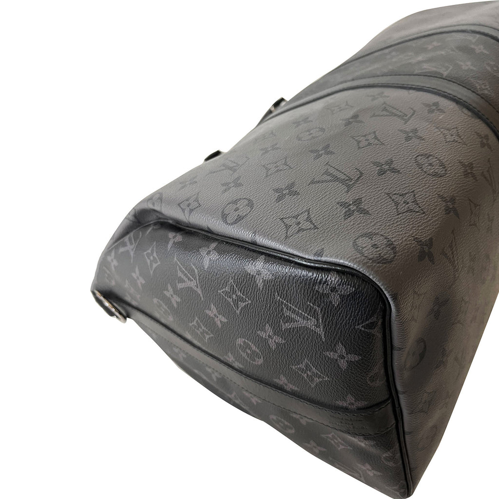 Louis Vuitton Black Grey Monogram Eclipse Keepall Bandouliere 50 - My  Luxury Bargain South Africa