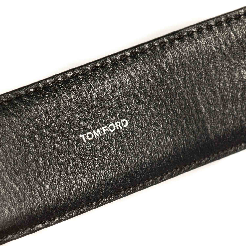 Tom Ford Logo Leather Belt Accessories Tom Ford - Shop authentic new pre-owned designer brands online at Re-Vogue