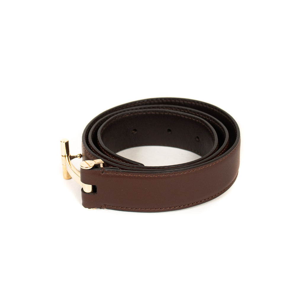 Tom Ford Logo Leather Belt Accessories Tom Ford - Shop authentic new pre-owned designer brands online at Re-Vogue