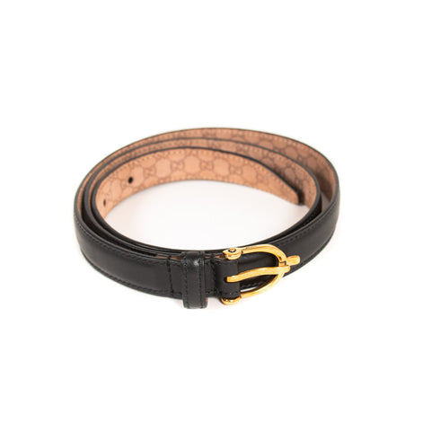 Gucci GG Interlocking Leather Belt