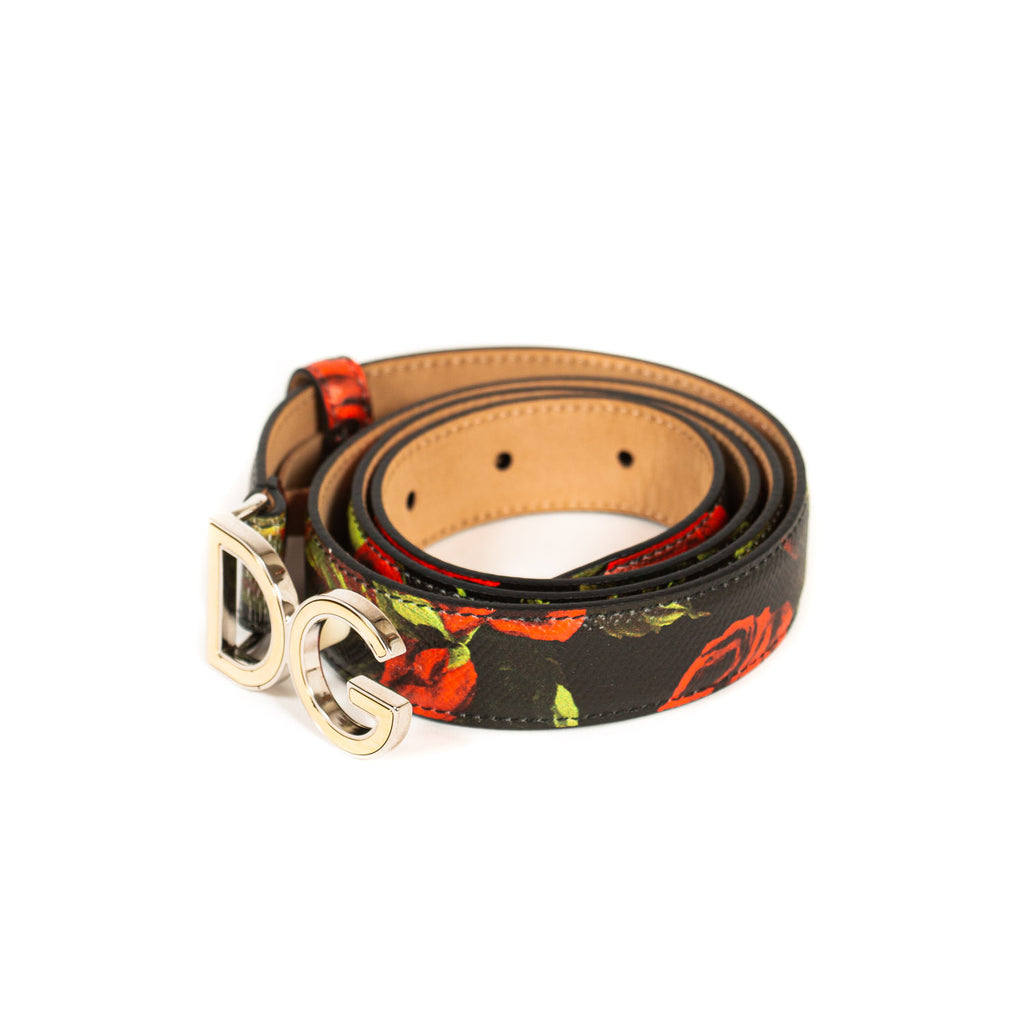 Dolce&Gabbana Floral Logo Belt Accessories Dolce & Gabbana - Shop authentic new pre-owned designer brands online at Re-Vogue