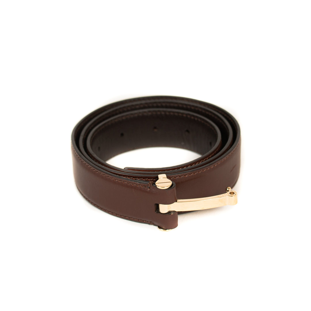 Tom Ford Logo Leather Belt Accessories Tom Ford - Shop authentic new pre-owned designer brands online at Re-Vogue