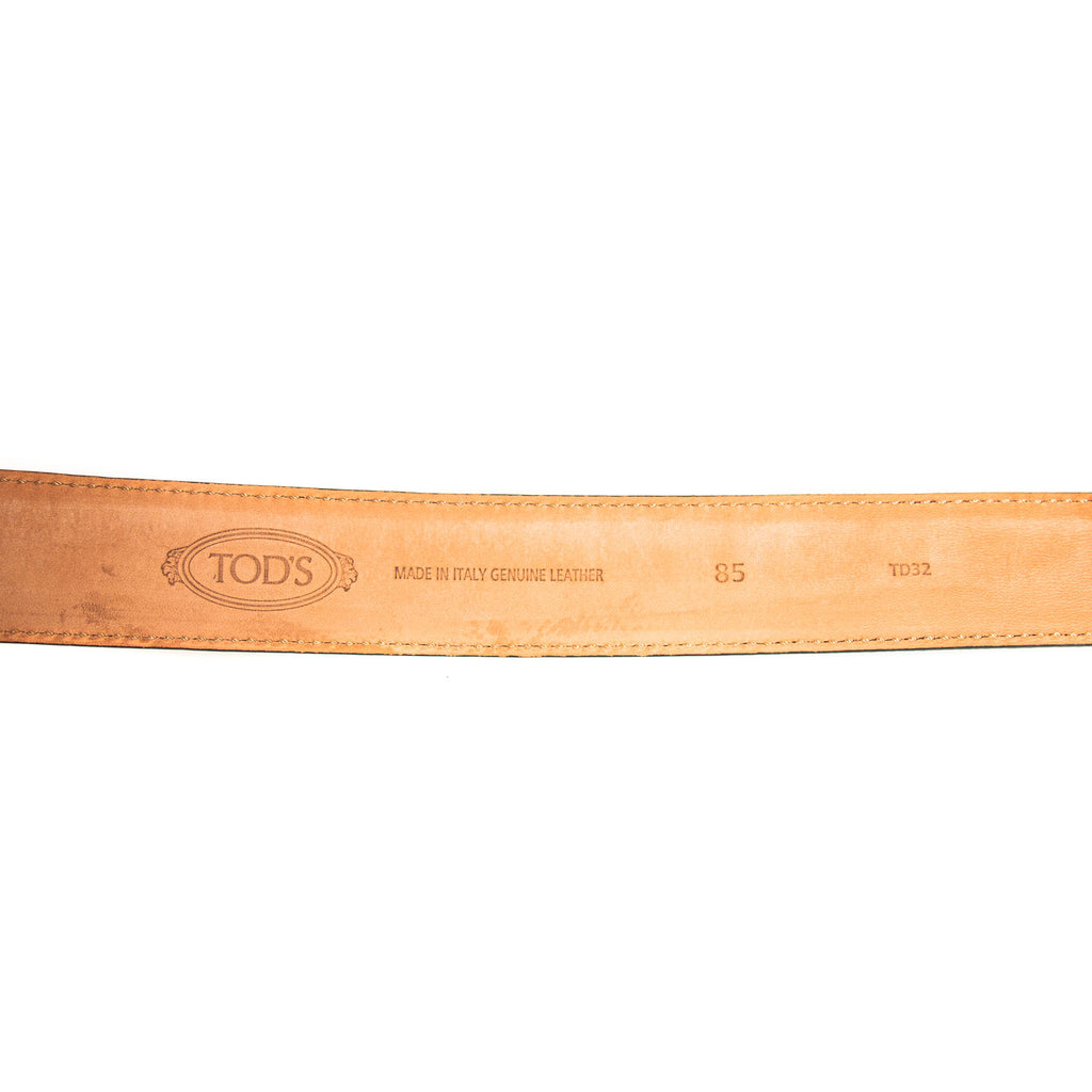 Tod's T Logo Leather Belt Accessories Tod's - Shop authentic new pre-owned designer brands online at Re-Vogue