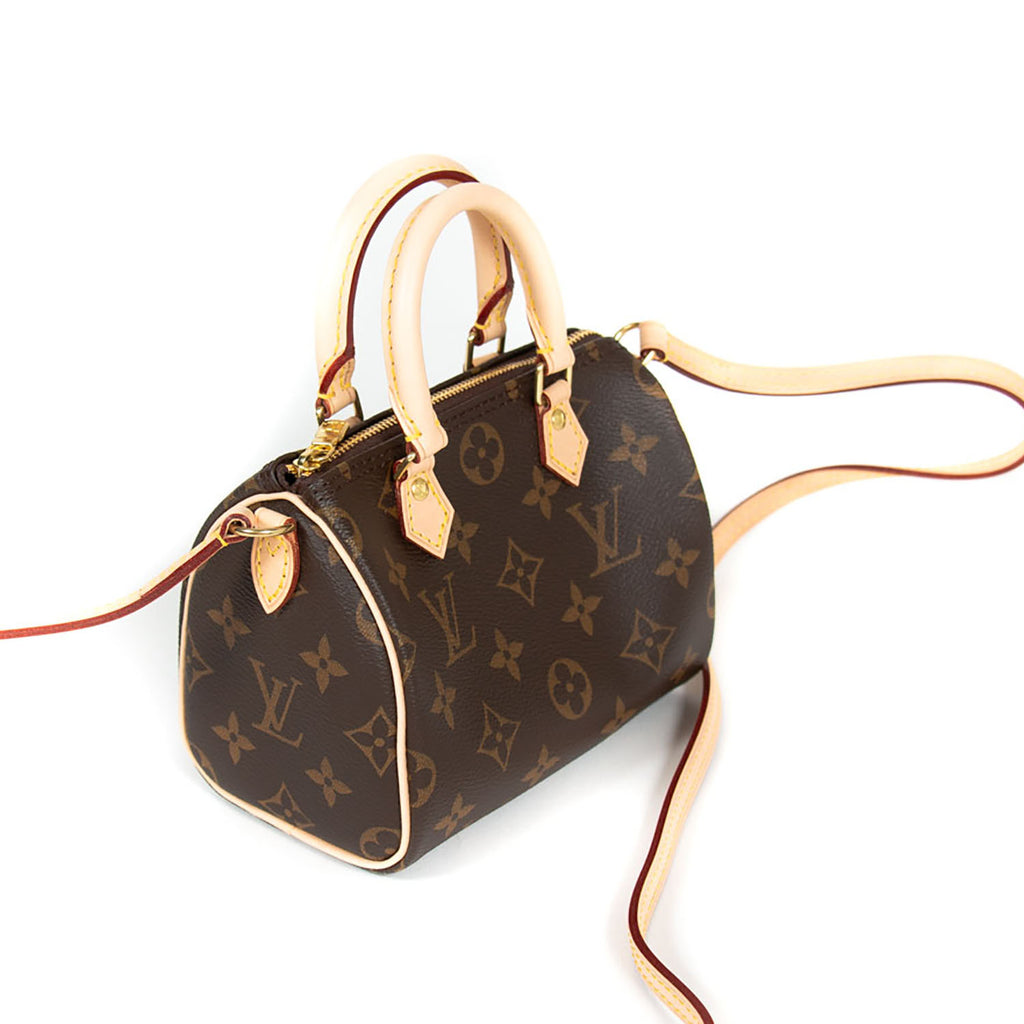 Louis Vuitton Speedy Nano Monogram Shoulder Mini Bag – The Luxury Shopper