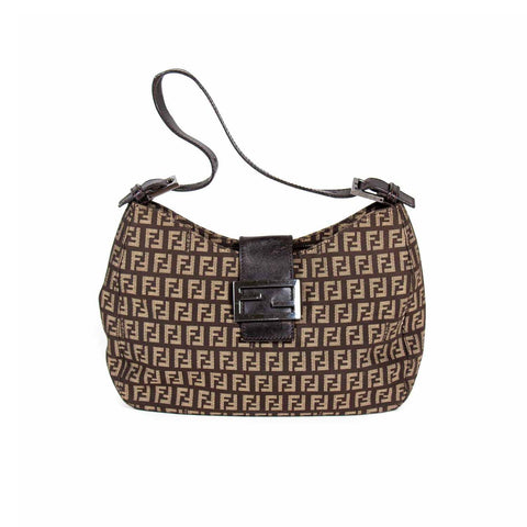 Fendi Mia Large Zucca Canvas Bag