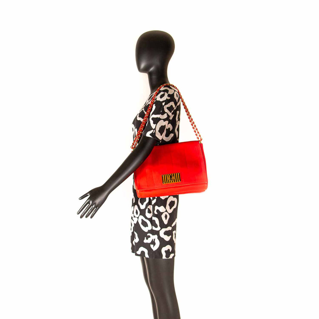 Fendi Claudia Leather Large Flap Bags Fendi - Shop authentic new pre-owned designer brands online at Re-Vogue