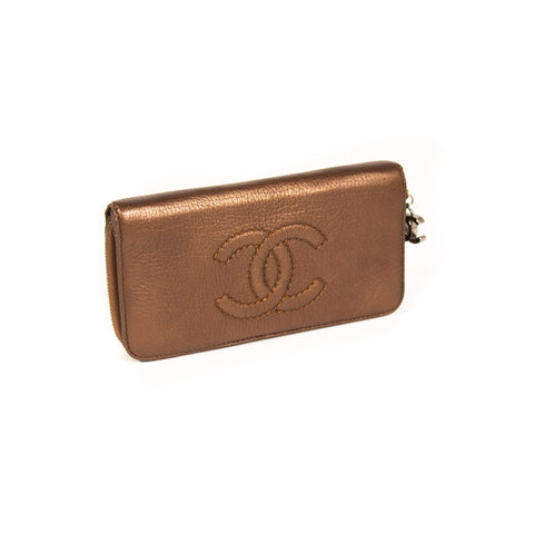 Chanel Quilted CC Long Flap Wallet