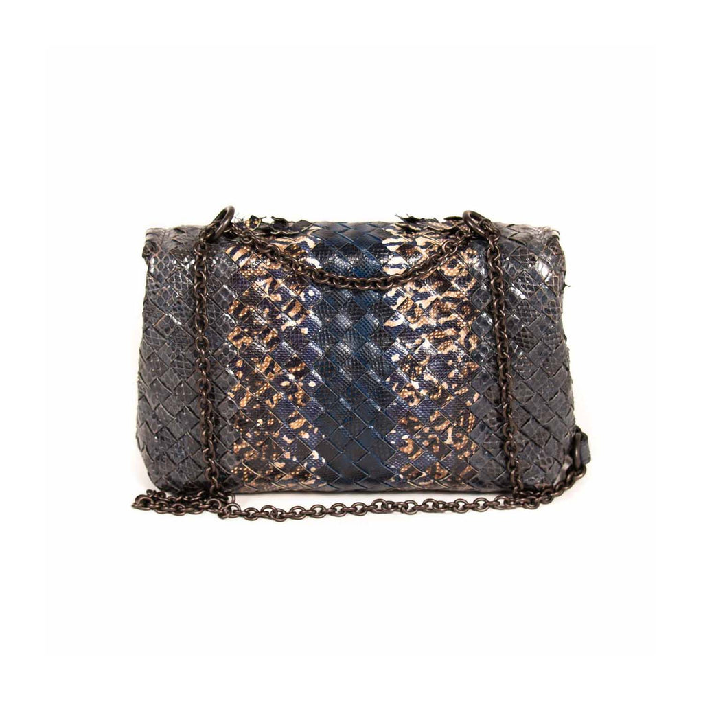 Bottega Veneta Snake Skin Olimpia Mini Intrecciato Bags Bottega Veneta - Shop authentic new pre-owned designer brands online at Re-Vogue