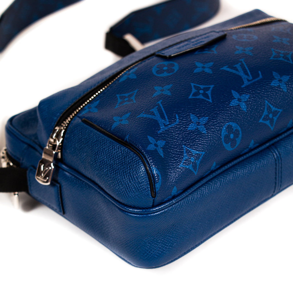 Louis Vuitton Messenger Monogram Outdoor PM Brown Blue in Canvas with  Silver/Blue-tone - US