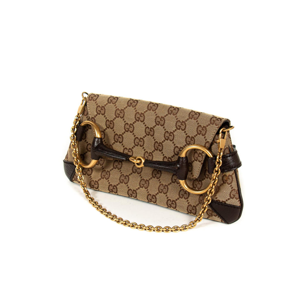 Gucci GG Canvas Horsebit Clutch Bags Gucci - Shop authentic new pre-owned designer brands online at Re-Vogue